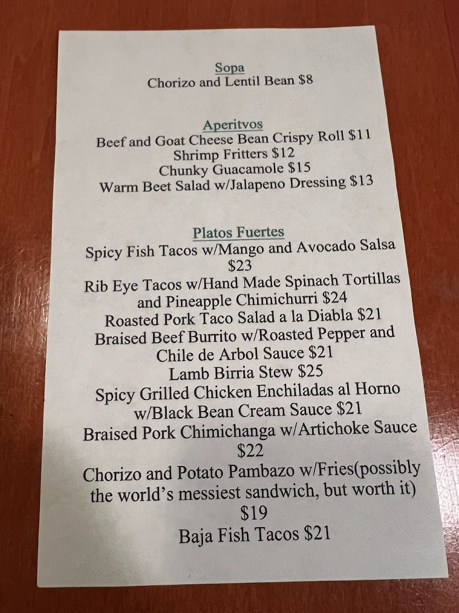 Menu Photo 0