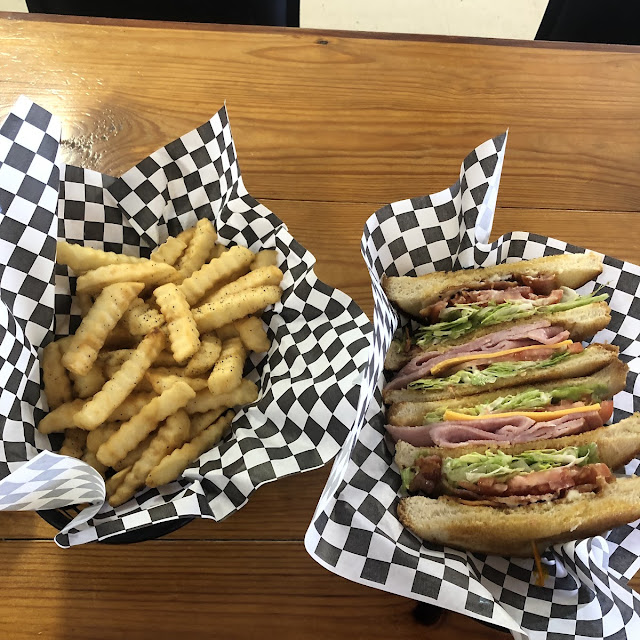 Club Sandwich and French Fries