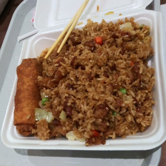 Chicken Fried Rice with Egg Roll Special