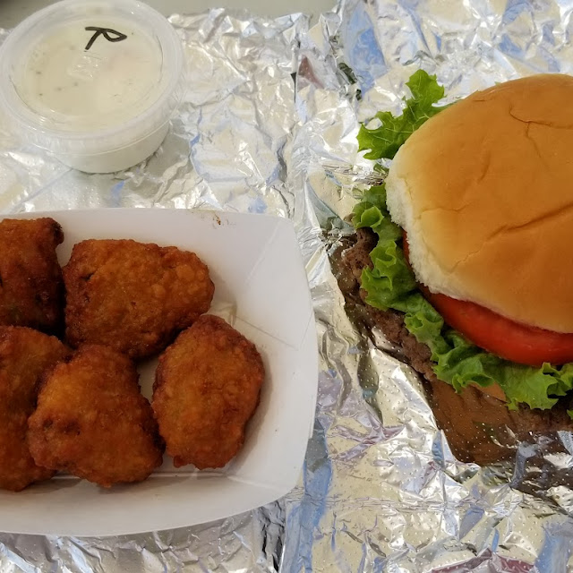 Fresh Patty Burger and Broccoli Bites