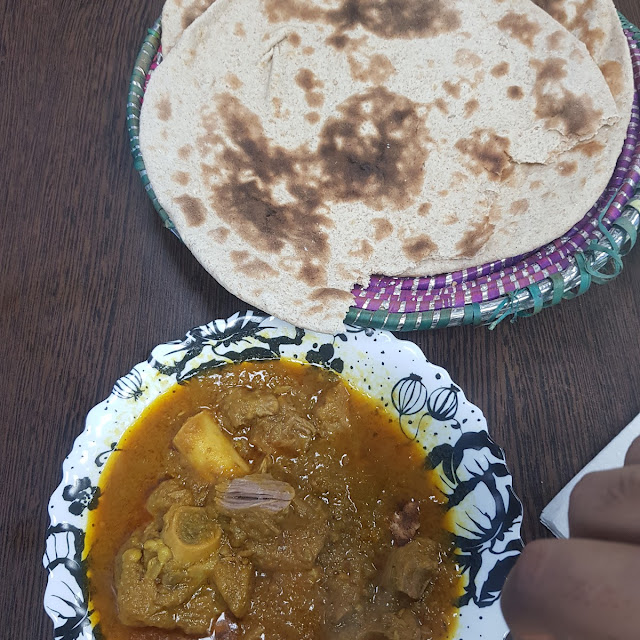 Lamb Curry Roti