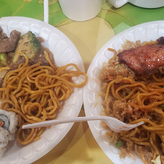 Lo Mein Noodles Fried Rice Chicken on a Stick Beef and Broccoli Etc