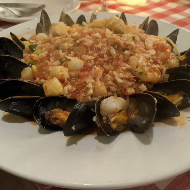 Linguine Pescatore with Spaghetti Noodles