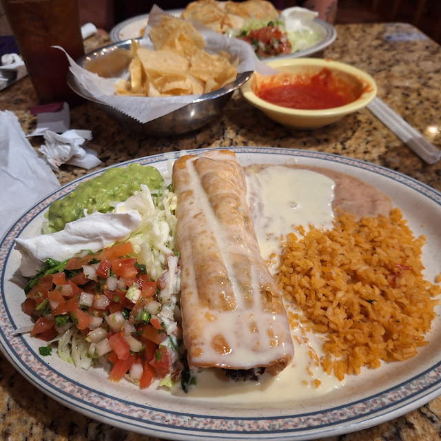Fajita Chimichanga Plate