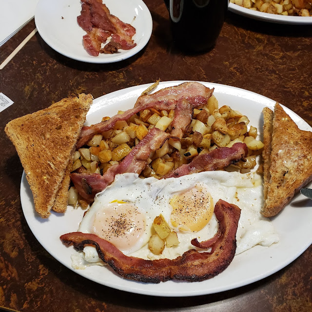 Basic Bacon and Egg Breakfast