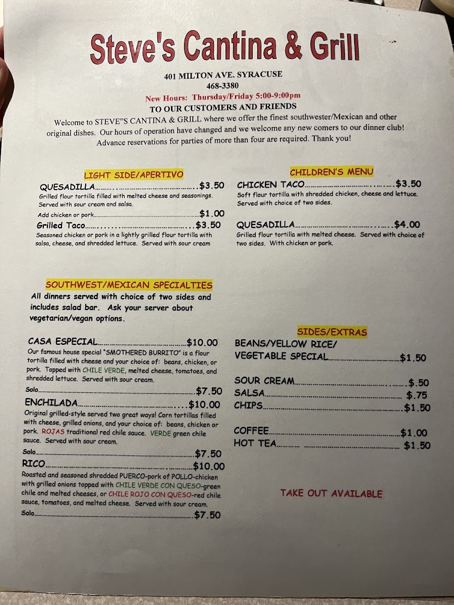 Steve's Restaurant - Photo 7