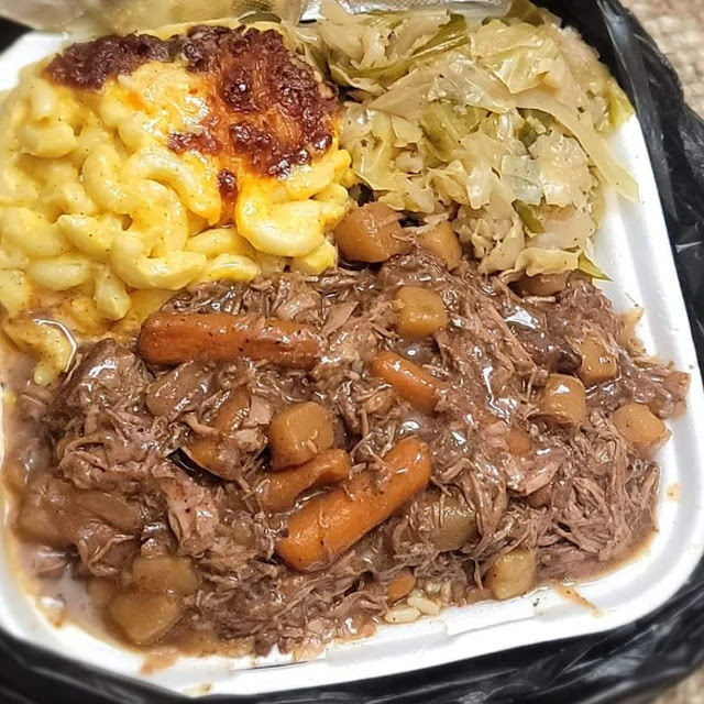 Pot Roast over Rice