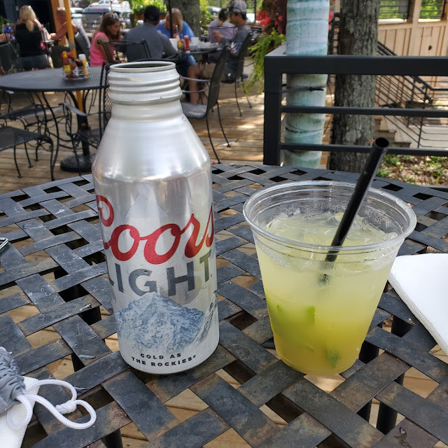 Cold Coors Light and a Mojito