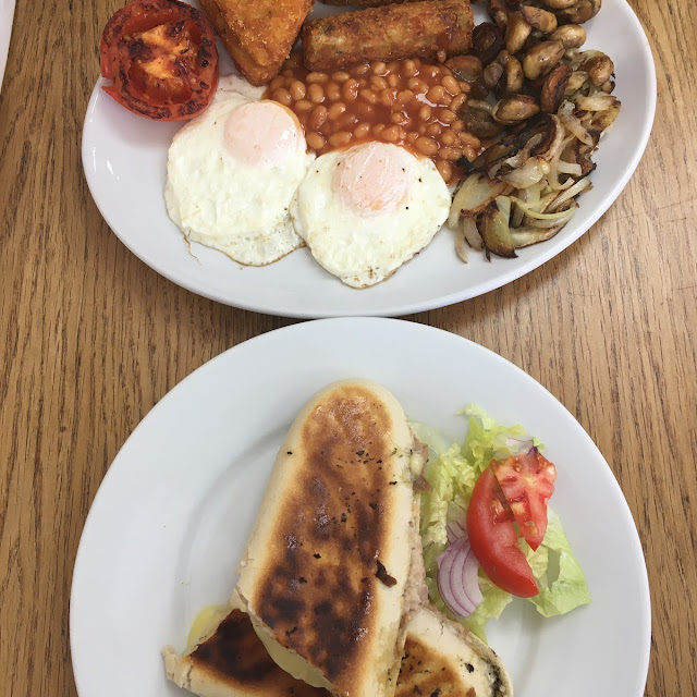 Veg Breakfast No3 and Tuna Melt