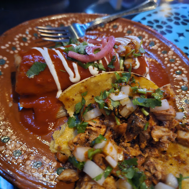 Pollo Taco and Chicken Tamale
