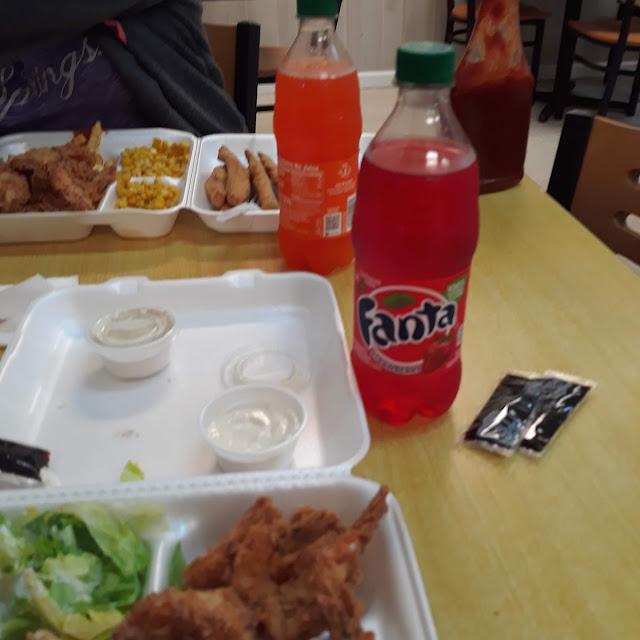 4 Catfish Strips & 3 Jumbo Shrimp