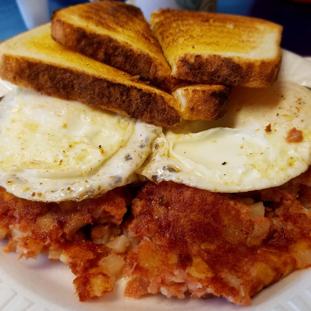 Cheese Omelet Toast Home Fries
