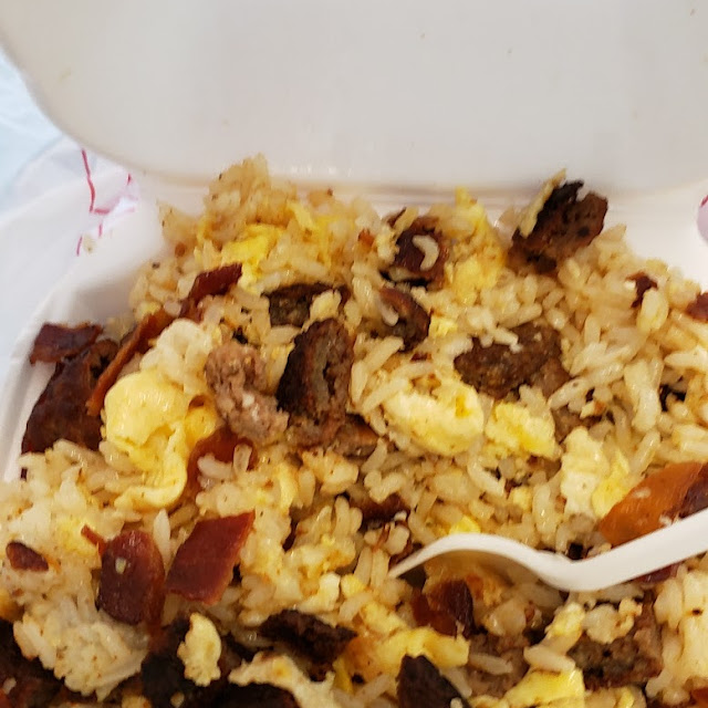 Bacon Eggs and Rice