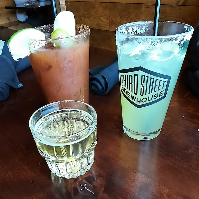 Bloody Mary with a Beer Chaser and a Margherita