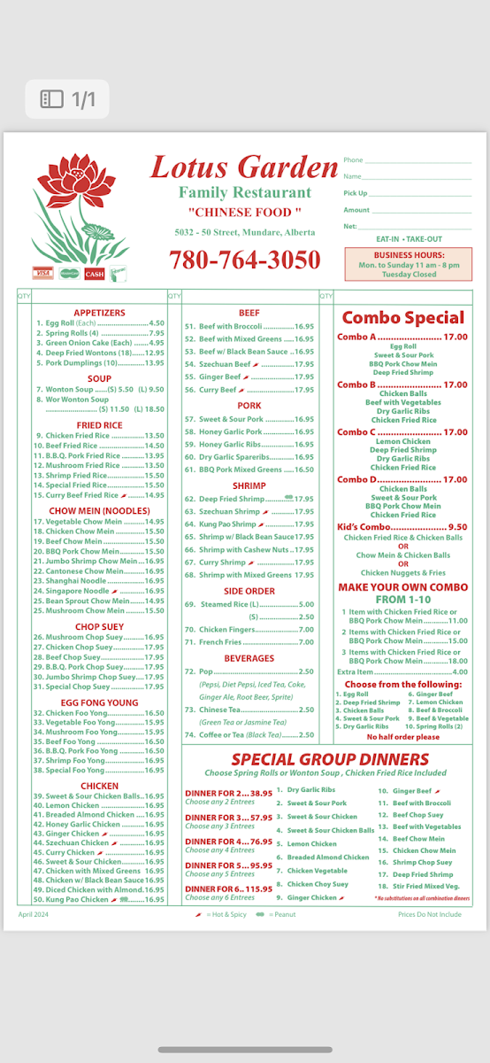 Menu Photo 1