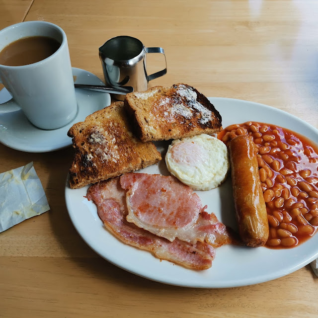Teg Bacon Sausage Chips & Beans