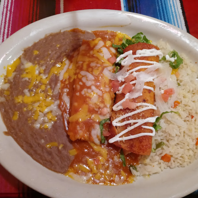 One Tamale and 1 Enchilada Combo