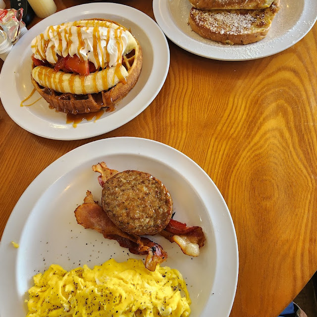 Waffle Eggs and Bacon