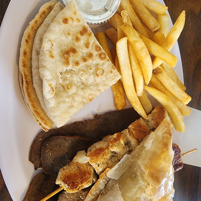 Kids Chicken Souvlaki with Fries