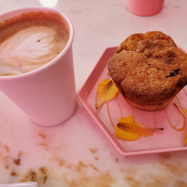 Raspberry White Muffin