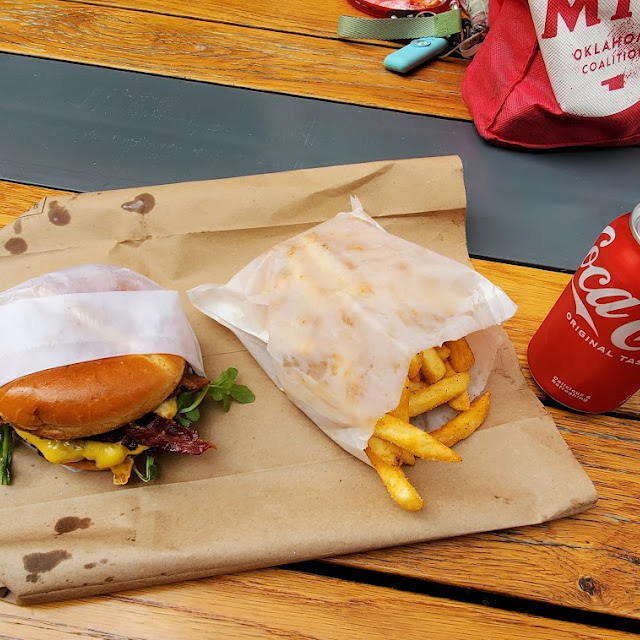 Thick Cut Bacon Burger with Fries and Drink