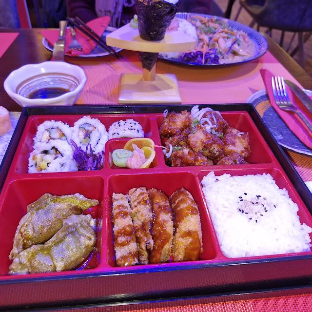Kobocha Pumpkin with Inari Tofu Bento
