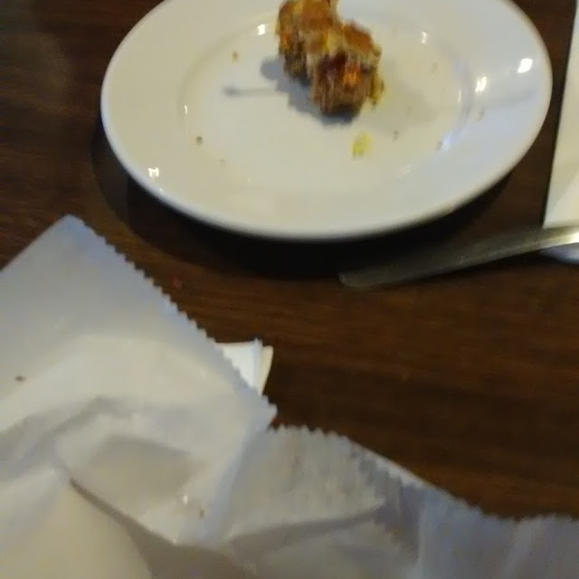 Last Bite of Double Cheeseburger
