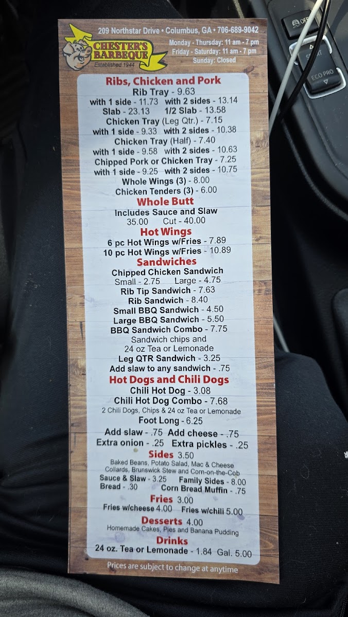 Menu Photo 0