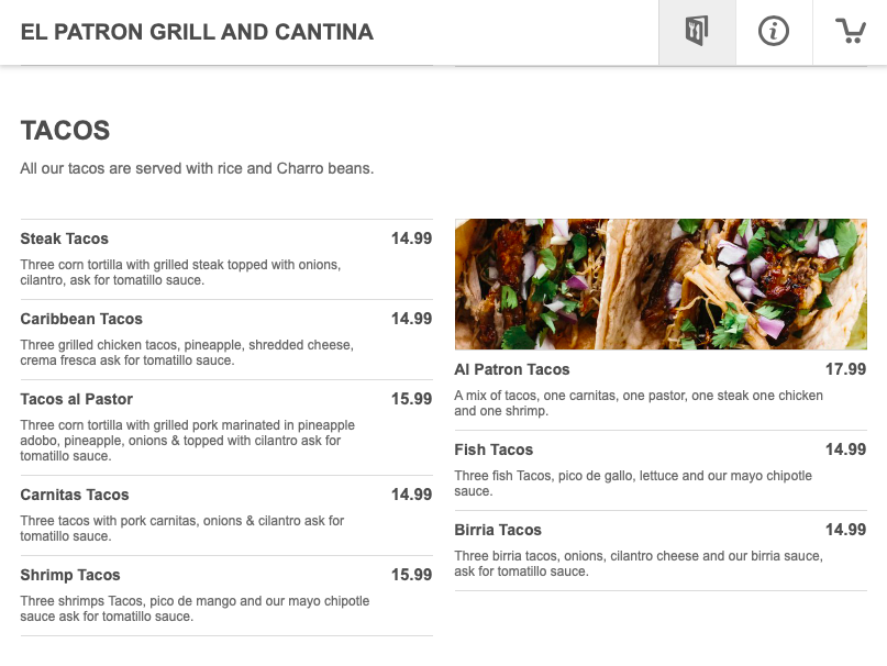 Menu Photo 1