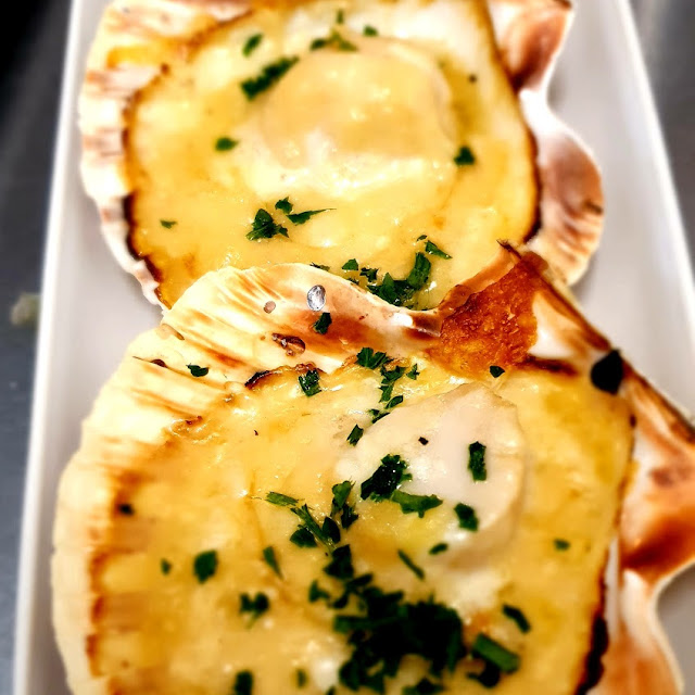 Awesome Baked Boy Scallops w Tequila