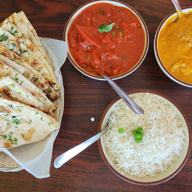 Chicken Coconut Korma and Butter Chicken