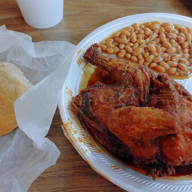 Mild BBQ Chicken w Baked Beans