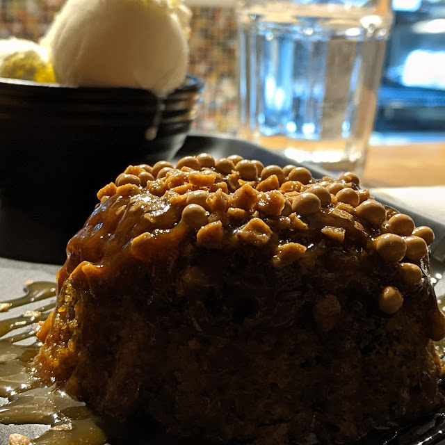 Sticky Toffee Butter Cake w Ice Cream