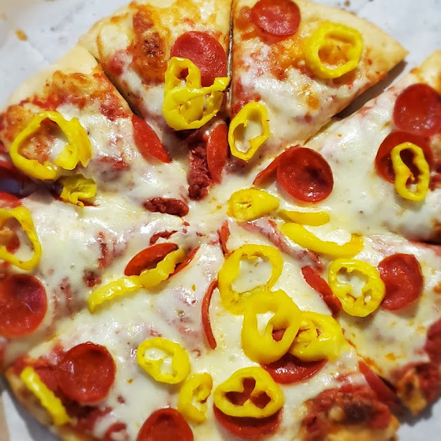 Pepperoni and Banana Peppers Pizza