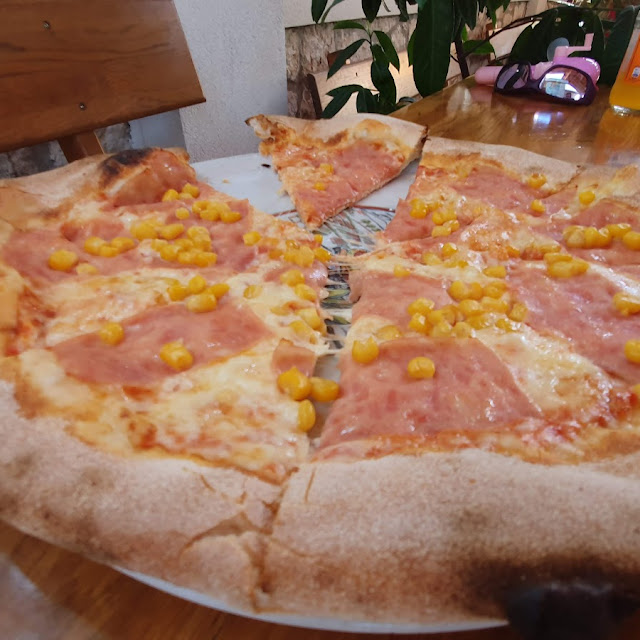 Ham and Corn Pizza