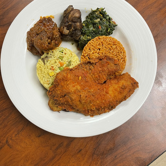 Fish & Jollof Rice Pilaf Style
