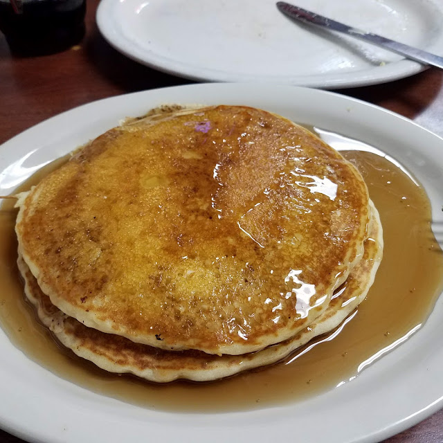 2 Pancakes Eggs Meat