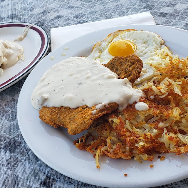Chicken Fried Steak and Biscuit and Gravy