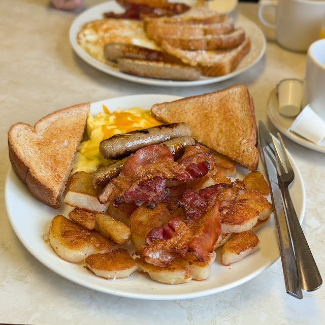 Pancakes with Bacon or Sausages