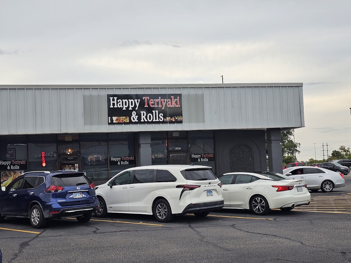 Happy teriyaki and rolls
