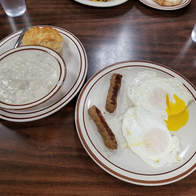 Sausage and Eggs with Biscuits and Gravy