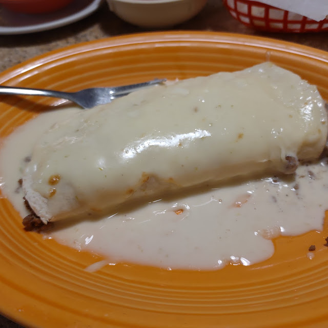 One Beef Burrito One Chile Relleno