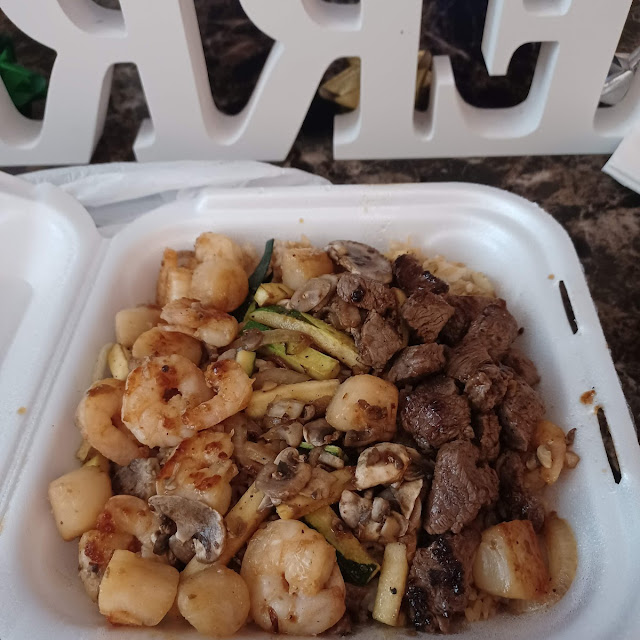 Steak Shrimp Scallops