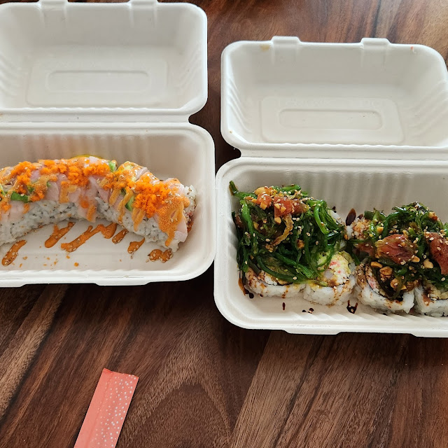 101 Roll and Yatai Roll One with Salad on Top