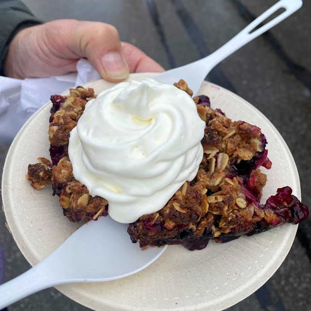 Blueberry Rhubarb Crisp