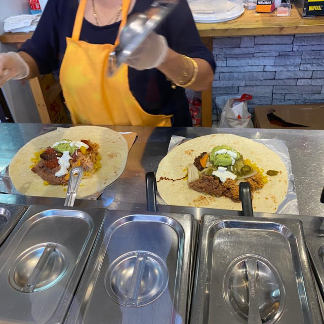 Chicken and Beef Burritos