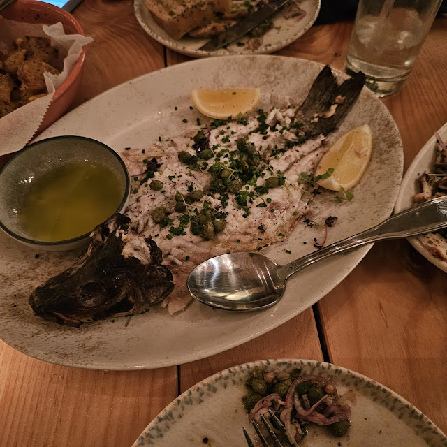 Whole Greek Branzino Grilled