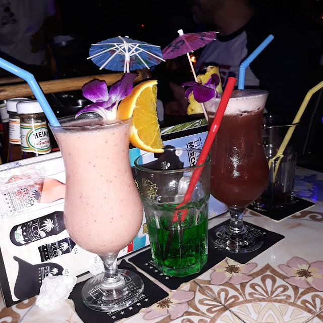 Grünes Fanta Und Frucht Cocktails