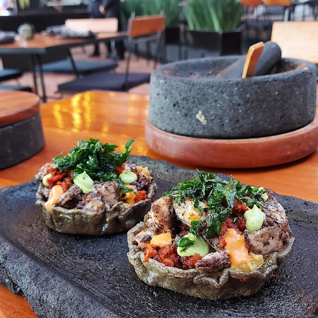 Sopes de Pulpo Tatemado
