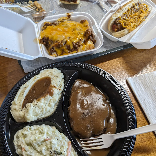 Chili Cheese Dog and French Fries